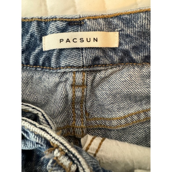 Pacing ombré denim to white cutoff shorts - Picture 2 of 5